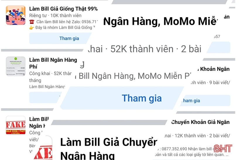 Cảnh giác với hóa đơn chuyển khoản “fake”