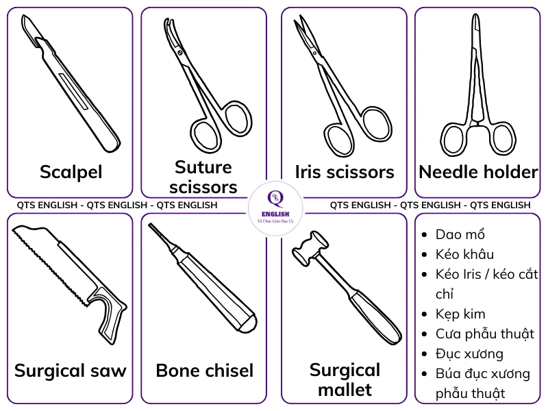 [100+] Từ vựng tiếng Anh chuyên ngành về dụng cụ Y tế