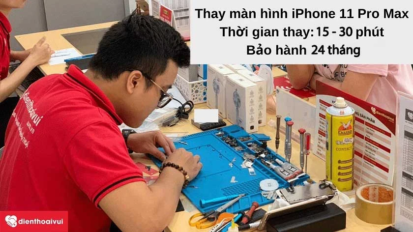 Thay màn hình iPhone 11 Pro Max
