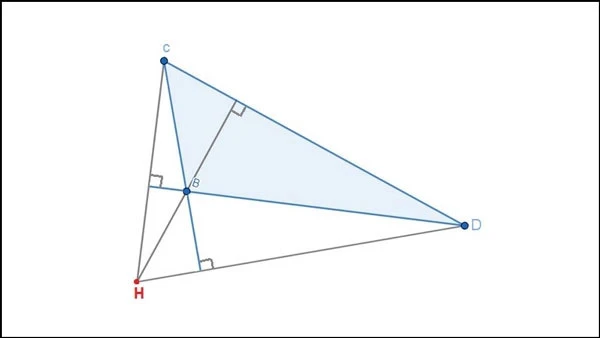 Tính chất trực tâm trong tam giác: Lý thuyết và các dạng bài tập Ôn tập Toán lớp 7