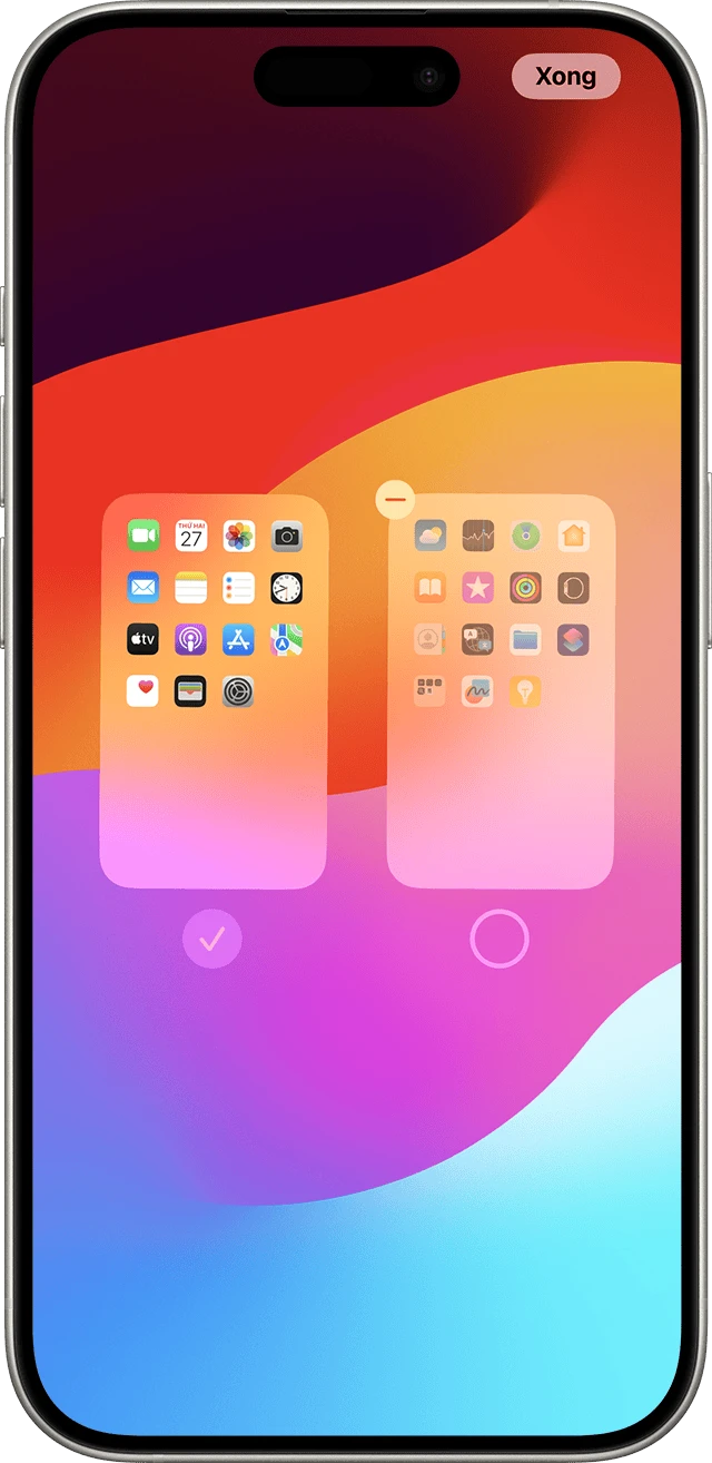 Sắp xếp Màn hình chính và Thư viện ứng dụng trên iPhone