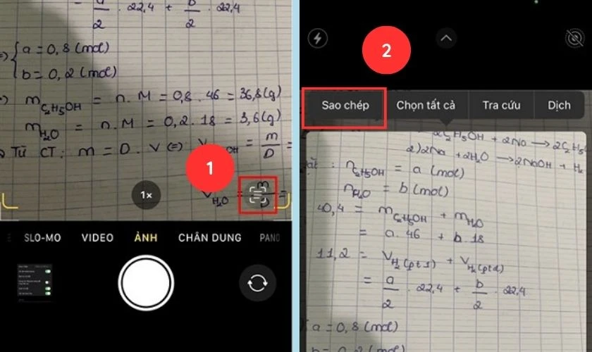 Cách sao chép văn bản từ hình ảnh trên iPhone siêu dễ