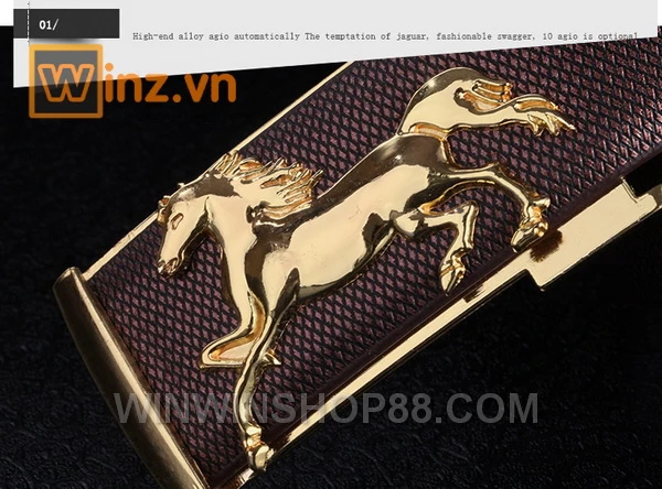 Dây nịt nam hình con ngựa DN35