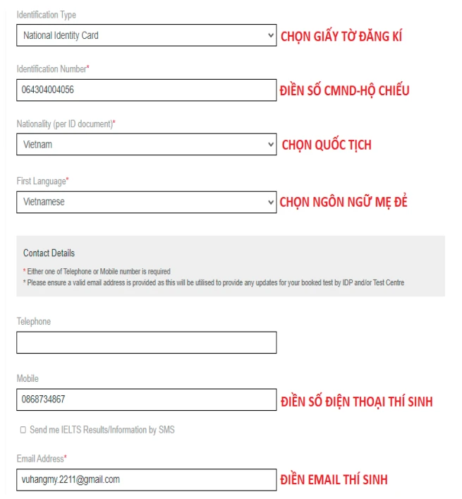 Hướng dẫn cách đăng ký thi Ielts tại IDP và BC chi tiết mới nhất