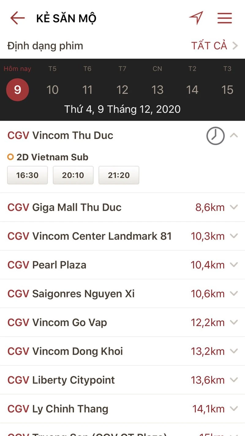 Cách đặt vé xem phim CGV online cực đơn giản, cực nhanh