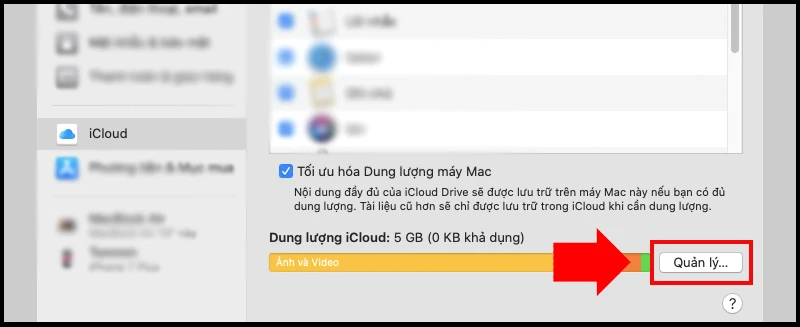 Cách mua thêm dung lượng iCloud cho iPhone, iPad, Macbook