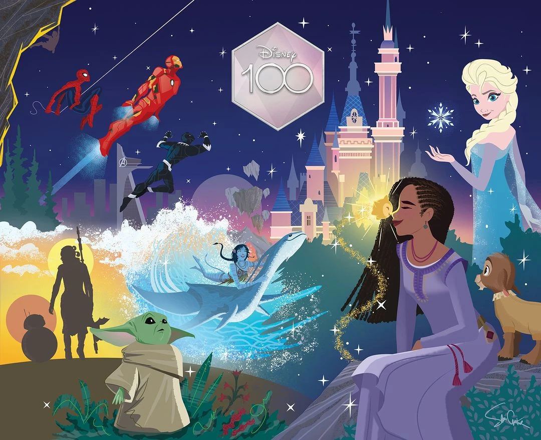 Disney tung loạt ảnh illustrations khắc hoạ lịch sử 100 năm huy hoàng của Nhà Chuột