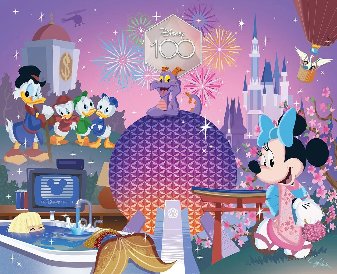Disney tung loạt ảnh illustrations khắc hoạ lịch sử 100 năm huy hoàng của Nhà Chuột