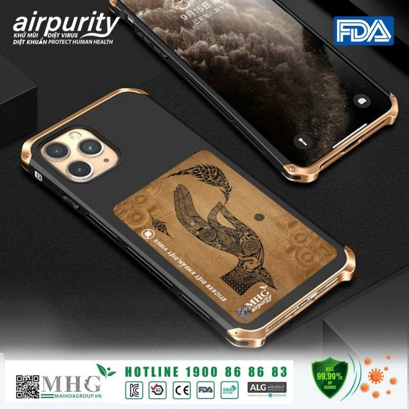 Miếng dán kháng khuẩn điện thoại loại bỏ vi khuẩn từ thói quen sai lầm