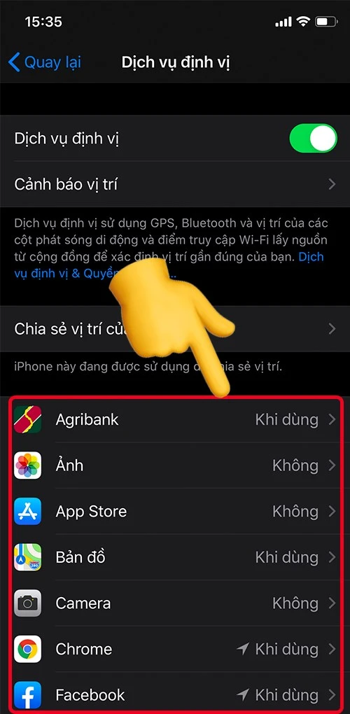 Hướng dẫn bật định vị cho điện thoại iPhone đơn giản nhất