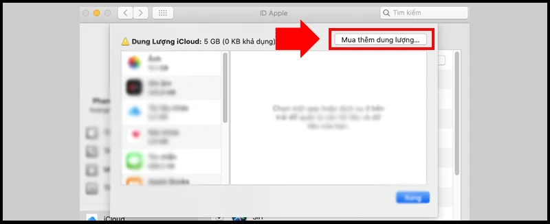 Cách mua thêm dung lượng iCloud cho iPhone, iPad, Macbook