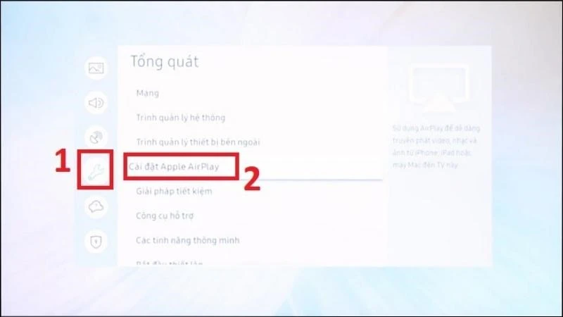 Cách phản chiếu màn hình iPhone lên tivi Samsung chi tiết, đơn giản - Thegioididong.com