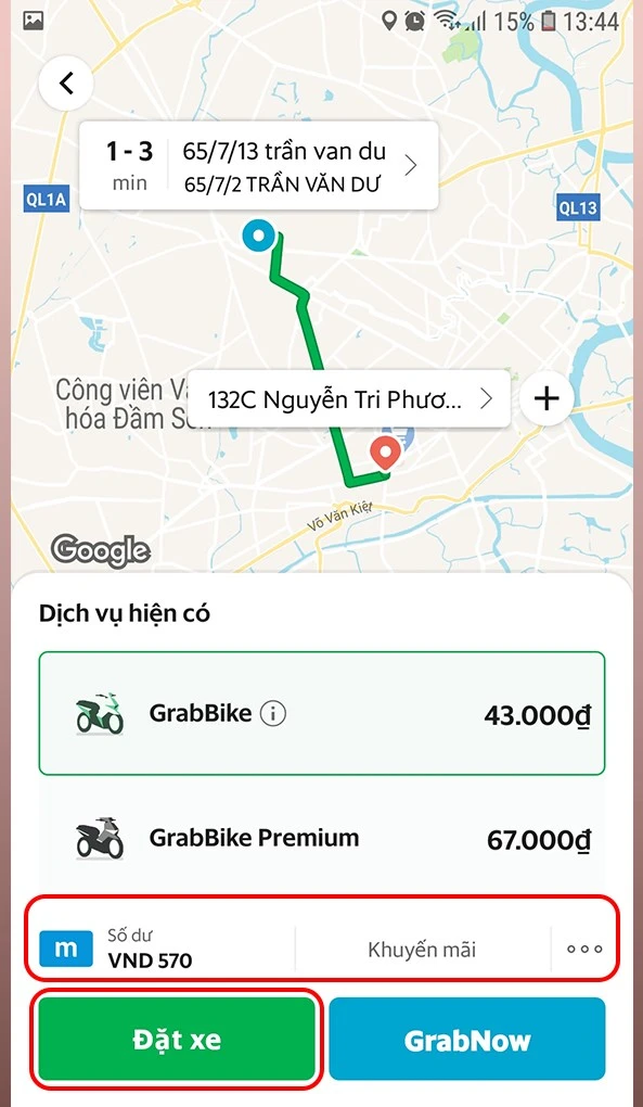Hướng dẫn sử dụng Grab Booking trên điện thoại cực kỳ đơn giản