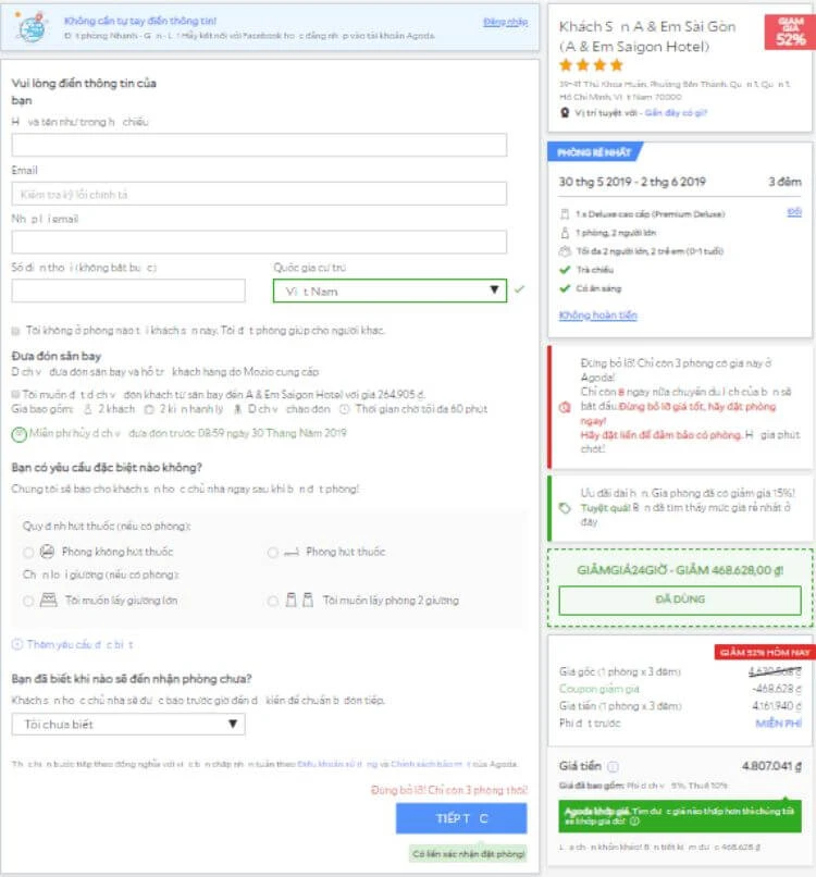 Hướng dẫn chi tiết cách đặt phòng trên agoda siêu đơn giản