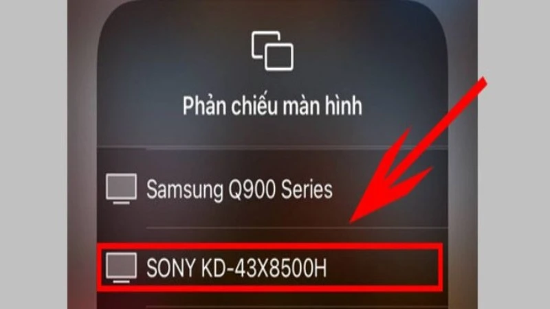 Hướng dẫn cách phản chiếu màn hình iPhone lên tivi Sony nhanh chóng - Thegioididong.com