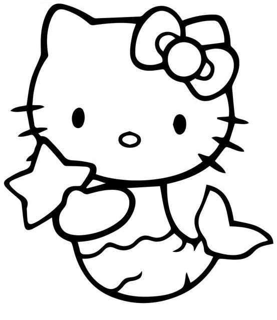 Bộ 40+ mẫu tranh tô màu Hello Kitty dành tặng bé yêu