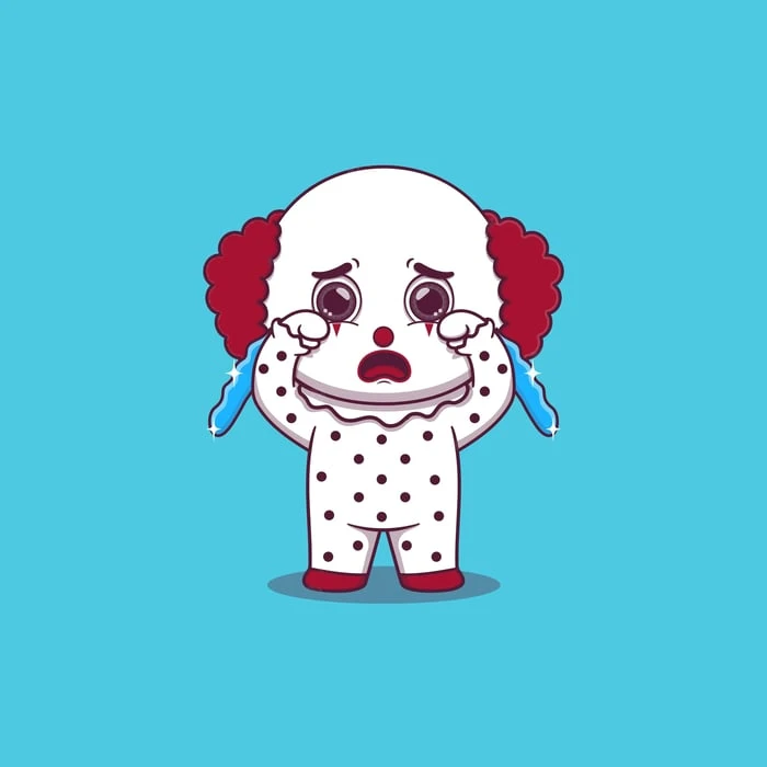 Bức tranh thằng hề khóc đẹp