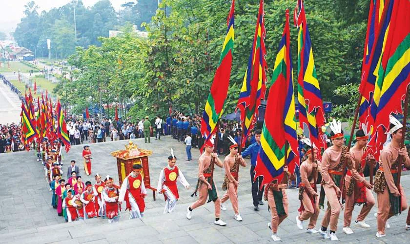 Gợi ý các mẫu poster, tranh vẽ Giỗ Tổ Hùng Vương đẹp, ý nghĩa