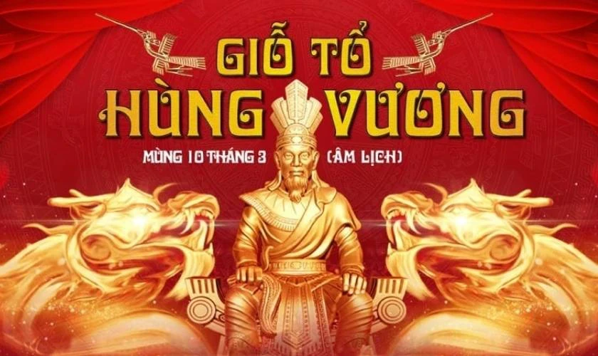 Gợi ý các mẫu poster, tranh vẽ Giỗ Tổ Hùng Vương đẹp, ý nghĩa