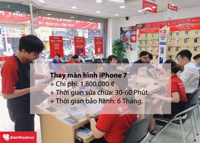 Thay màn hình iPhone 7