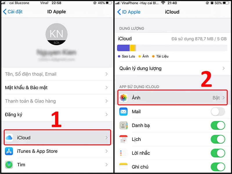 Cách tắt iCloud, xóa dữ liệu đồng bộ iCloud trên iPhone, iPad đơn giản - Thegioididong.com