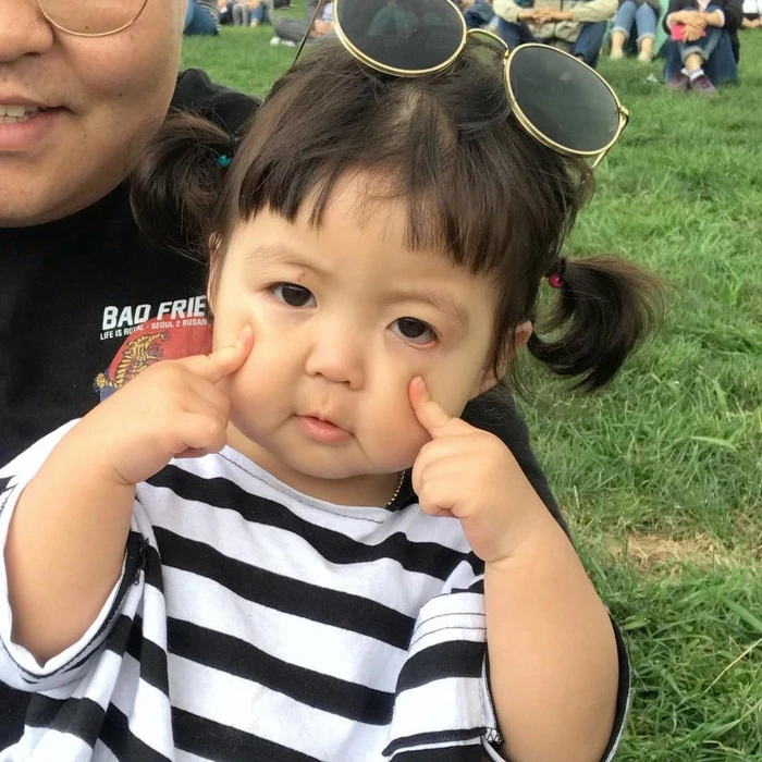 Hình ảnh dễ thương của bé Hàn Quốc