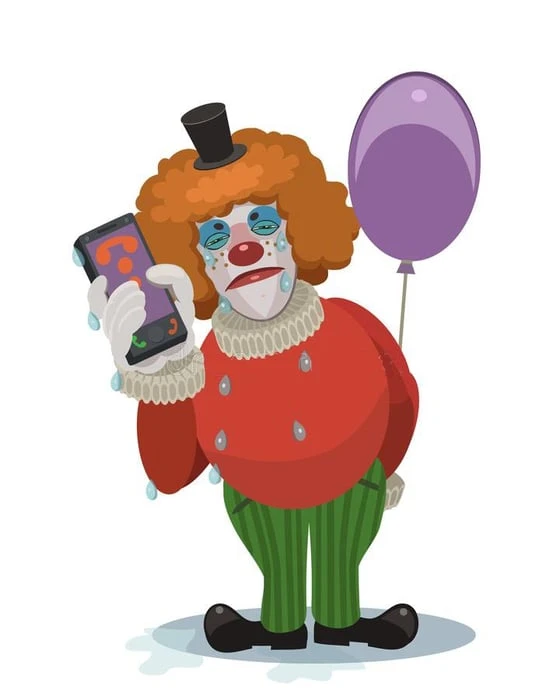 Bức tranh thằng hề khóc đẹp