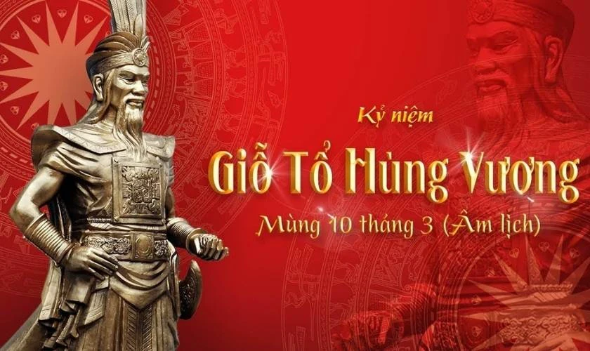 Gợi ý các mẫu poster, tranh vẽ Giỗ Tổ Hùng Vương đẹp, ý nghĩa