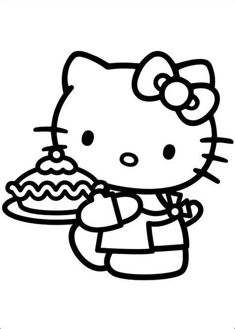 Bộ 40+ mẫu tranh tô màu Hello Kitty dành tặng bé yêu