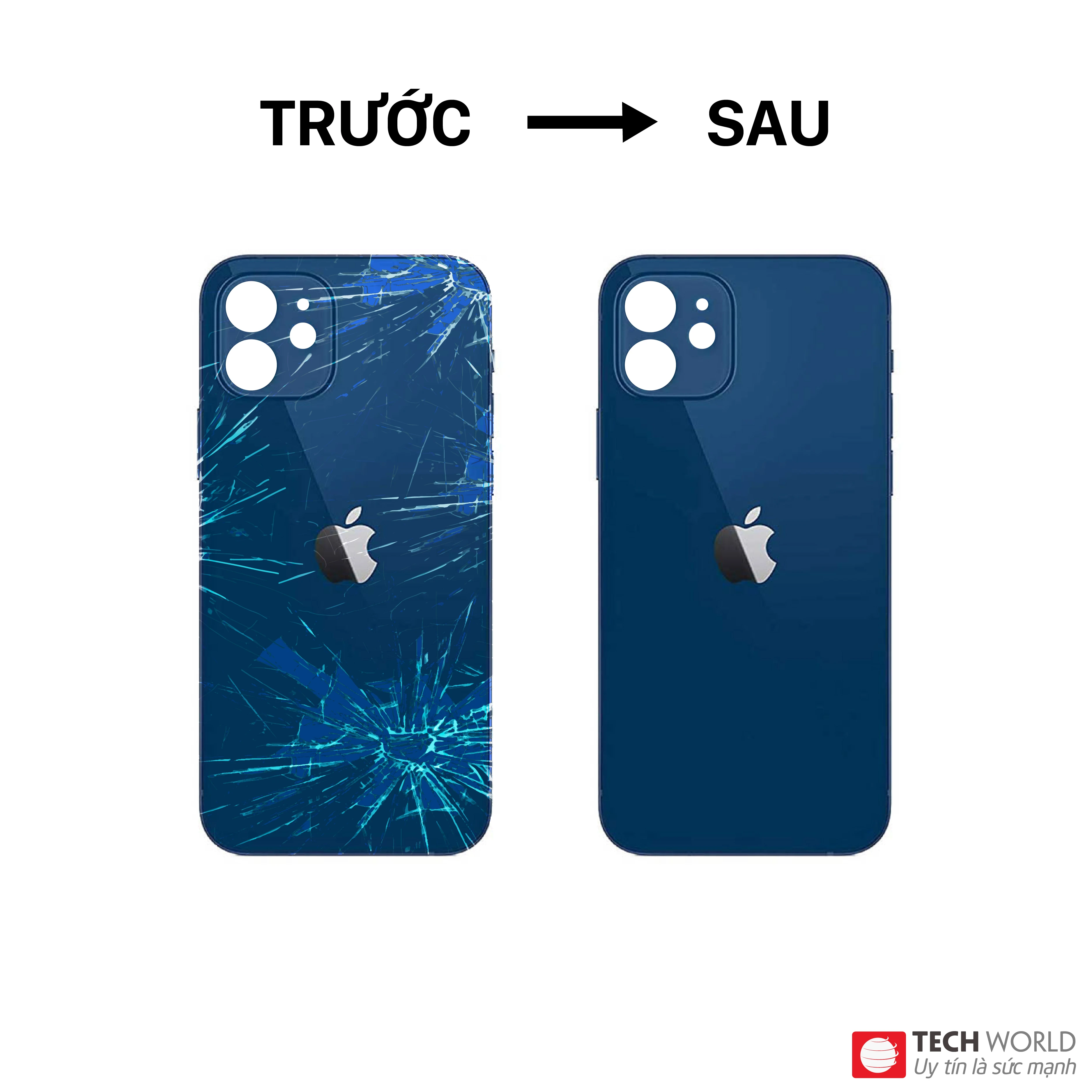 Ép kính mặt sau iPhone 12