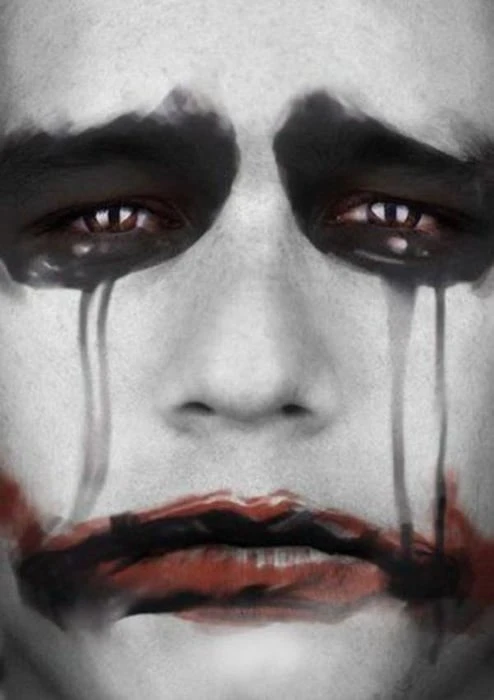 Bức tranh thằng hề khóc đẹp