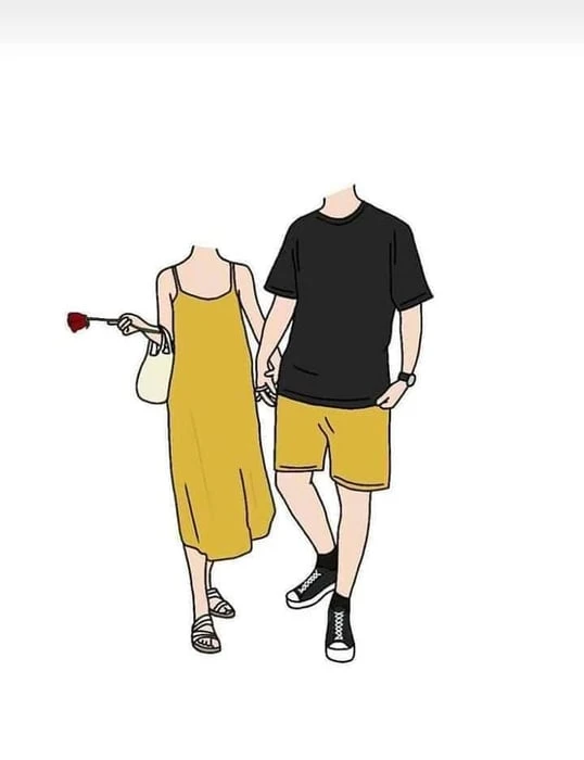 Bộ hình ảnh gốc ghép mặt 2 người dễ thương, hài hước và đáng yêu nhất