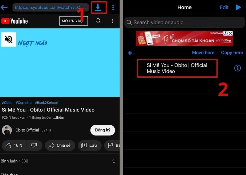 Cách tải nhạc YouTube về iPhone 100% thành công dành cho iFans
