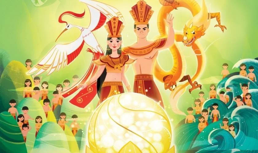 Gợi ý các mẫu poster, tranh vẽ Giỗ Tổ Hùng Vương đẹp, ý nghĩa