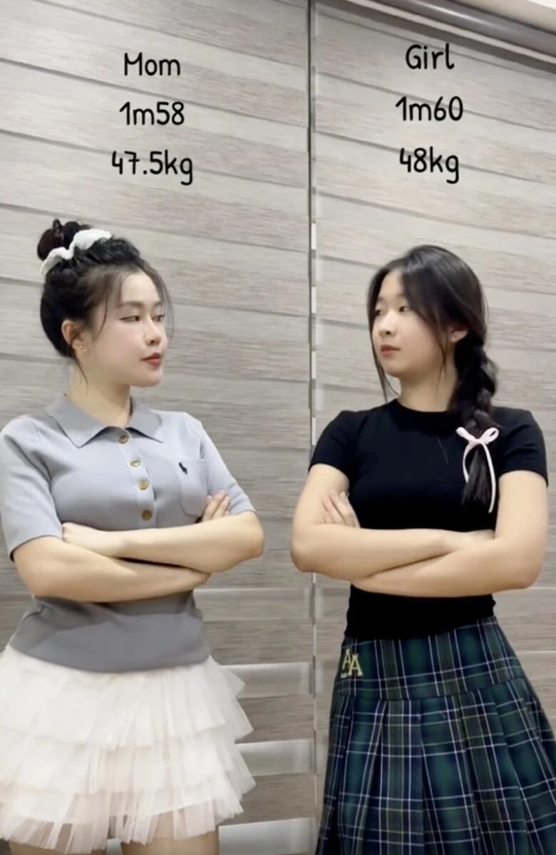 Mẹ Việt 9X và con gái 2k11 gây sốt Tiktok, 99% dân mạng đoán sai ai là mẹ ai là con