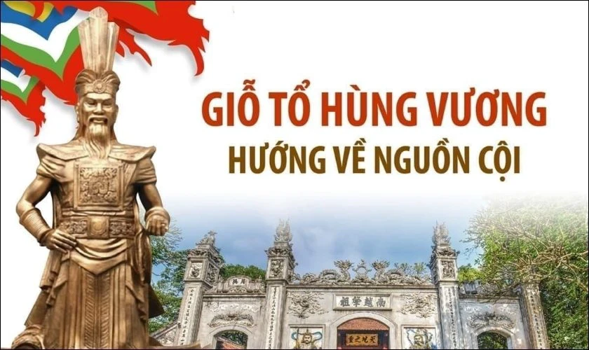 Gợi ý các mẫu poster, tranh vẽ Giỗ Tổ Hùng Vương đẹp, ý nghĩa
