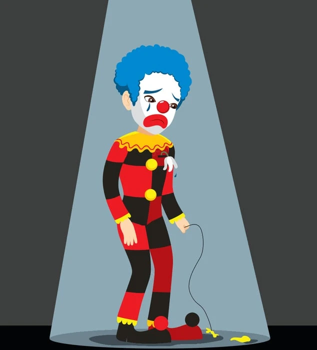 Bức tranh thằng hề khóc đẹp