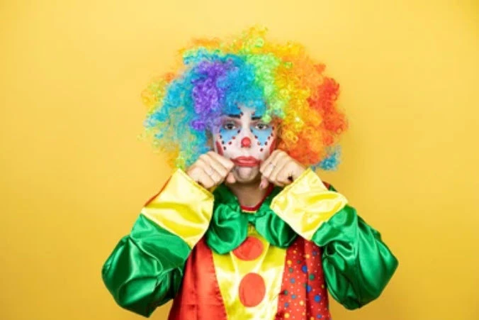 Bức tranh thằng hề khóc đẹp