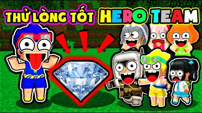 Hình ảnh dễ thương của Hero Team