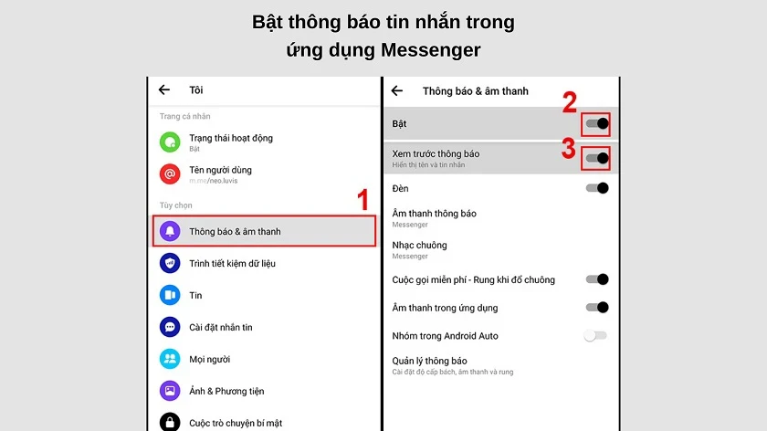 Tại sao Messenger không thông báo tin nhắn và cách sửa