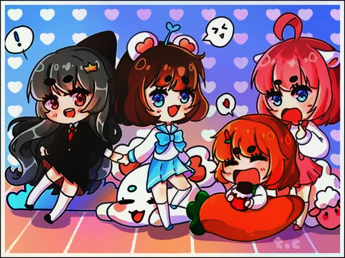 Hình ảnh dễ thương của Hero Team