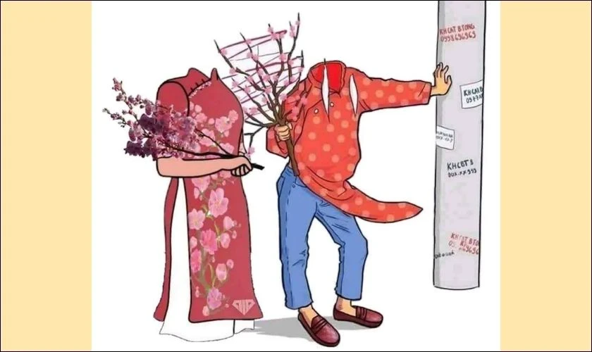 Cách ghép ảnh Tết đẹp, độc đáo, hài hước nhất 2025