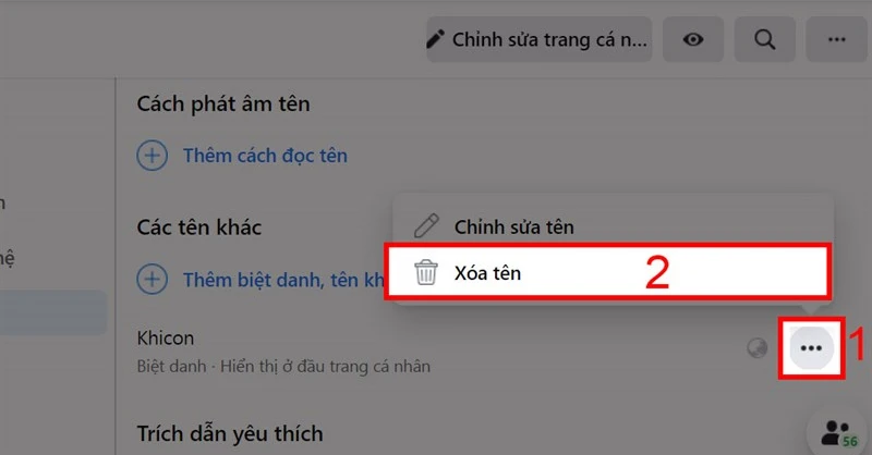 Các thao tác đặt, xóa biệt danh trên Facebook cực đơn giản mà không phải ai cũng biết