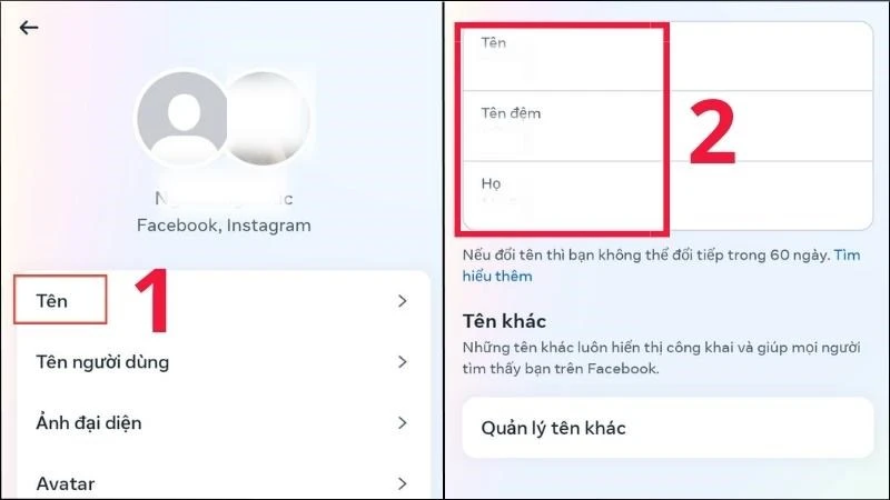 Hướng dẫn cách đổi tên Facebook trên điện thoại, máy tính mới nhất - Thegioididong.com