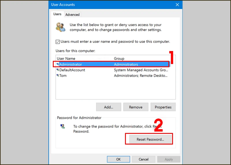 Hướng dẫn cách cài đặt và thay đổi mật khẩu cho máy tính Windows 10 - Thegioididong.com