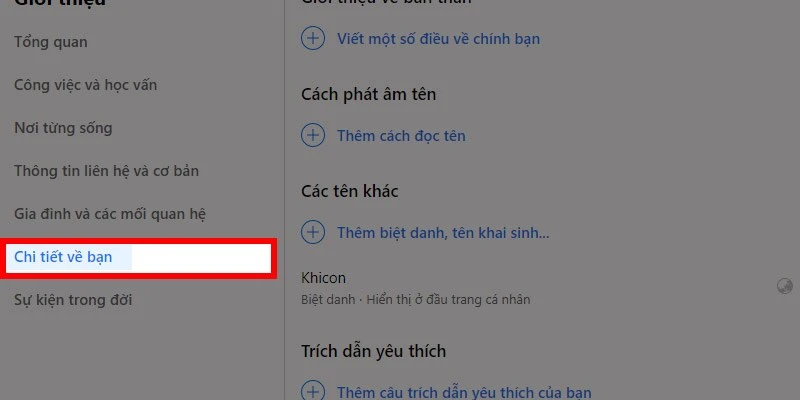 Cách đặt, đổi, xóa biệt hiệu Facebook trên máy tính, điện thoại