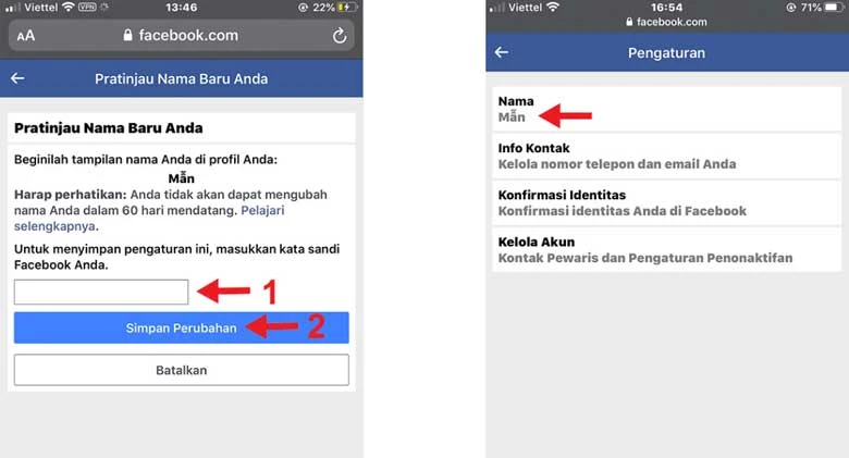 Hướng dẫn cách đổi tên Facebook 1 chữ trên điện thoại, máy tính