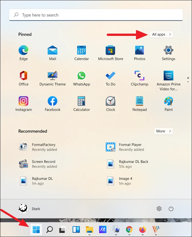 Cách đưa ứng dụng ra màn hình máy tính Win 11