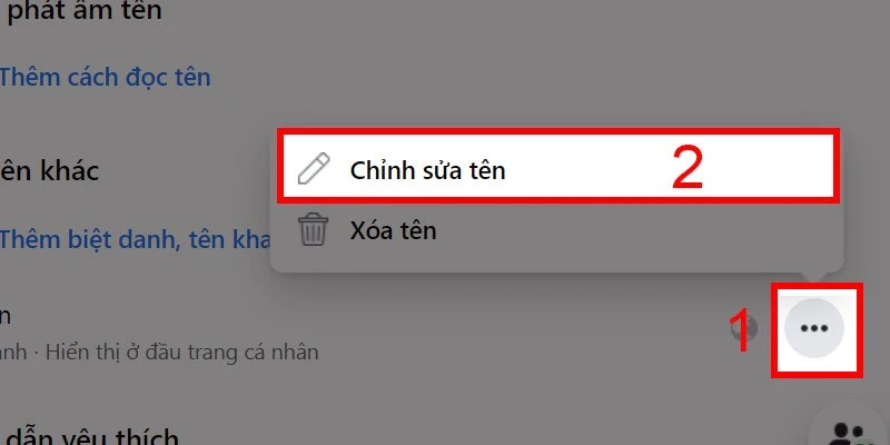 Cách đặt, đổi, xóa biệt hiệu Facebook trên máy tính, điện thoại