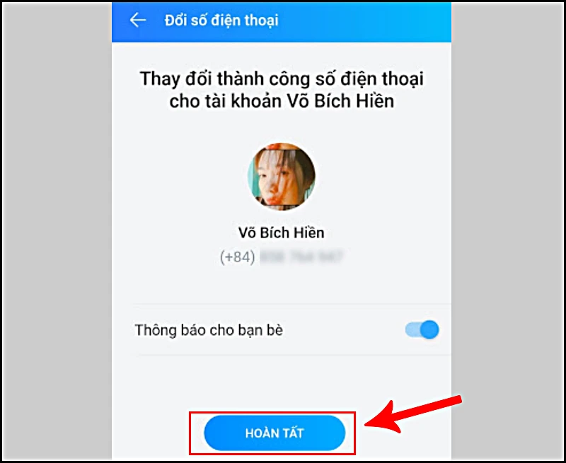 Cách đổi số điện thoại Zalo siêu nhanh trên điện thoại